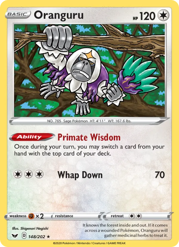 Oranguru Pokémon card