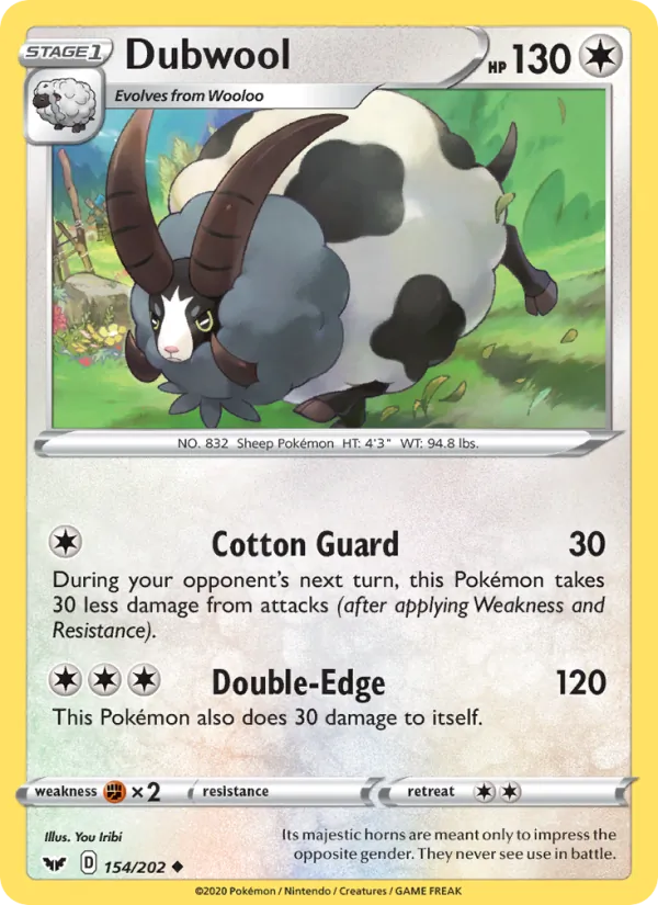 Dubwool Pokémon card