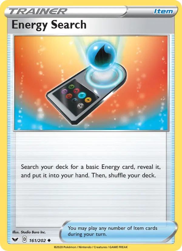 Energy Search Pokémon card