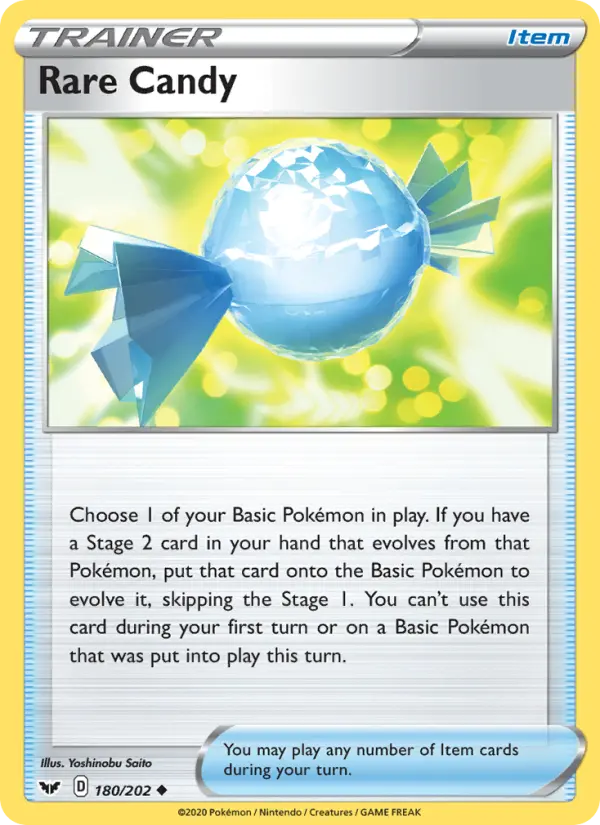 Rare Candy Pokémon card