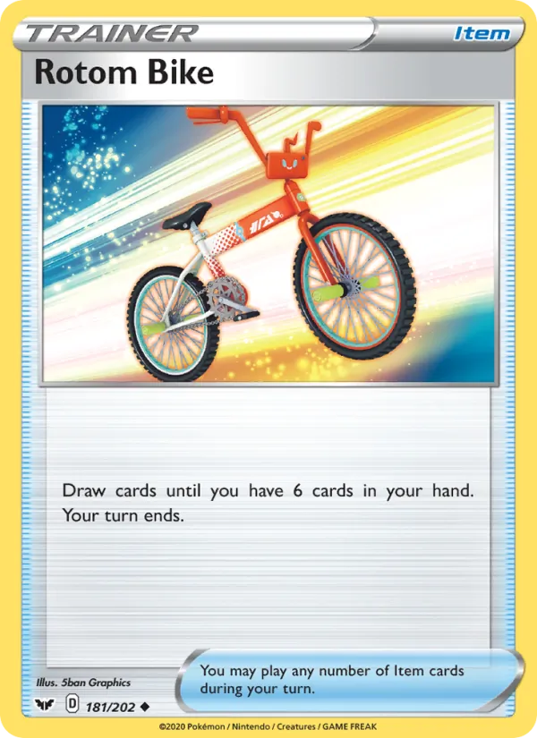 Rotom Bike card