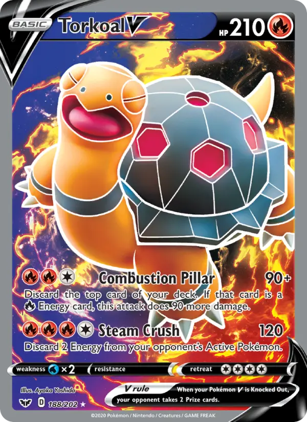 Torkoal V Pokémon card