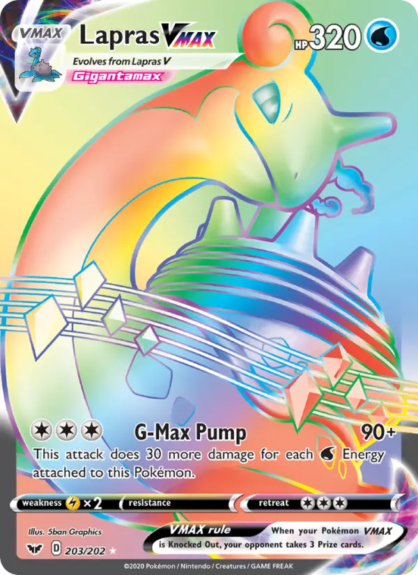 Lapras VMAX Pokémon card
