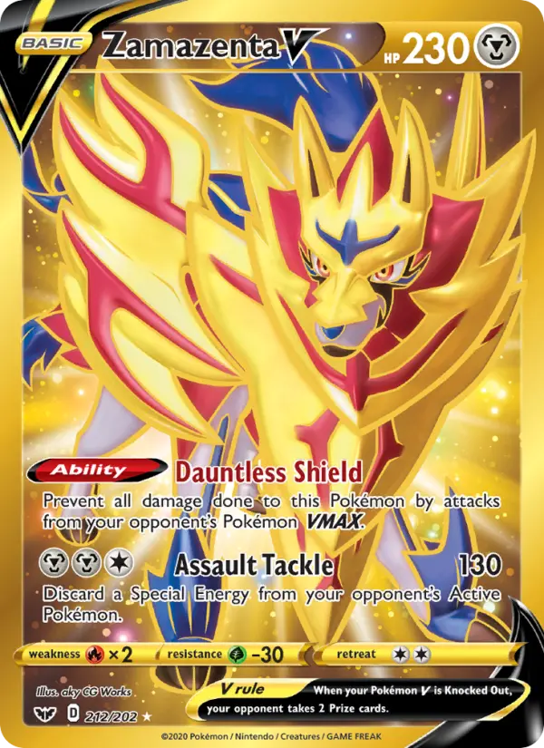 Zamazenta V Pokémon card