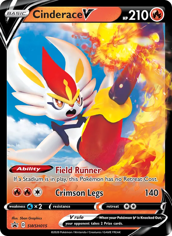 Cinderace Pokémon card