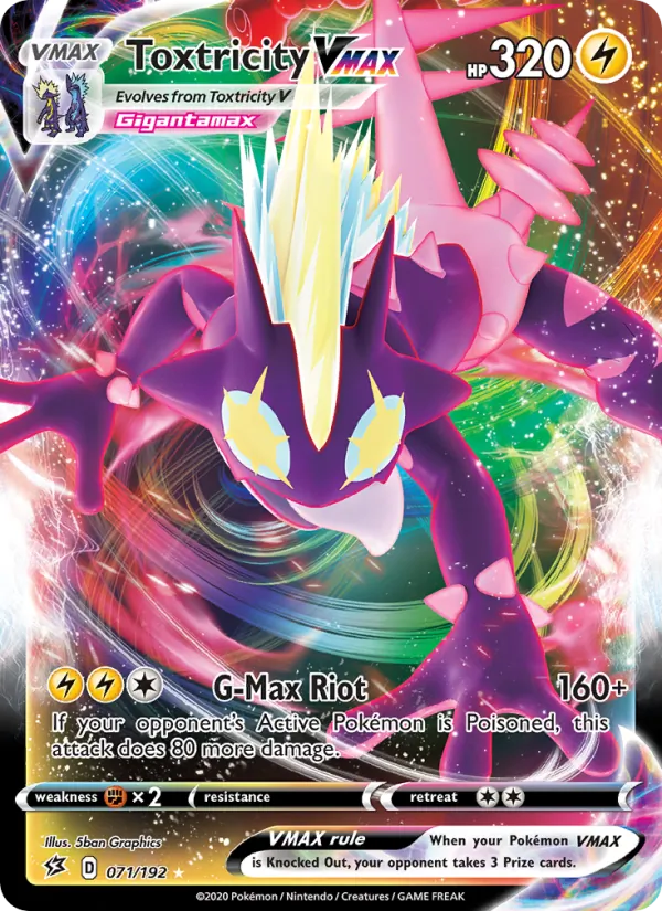 Toxtricity VMAX Pokémon card