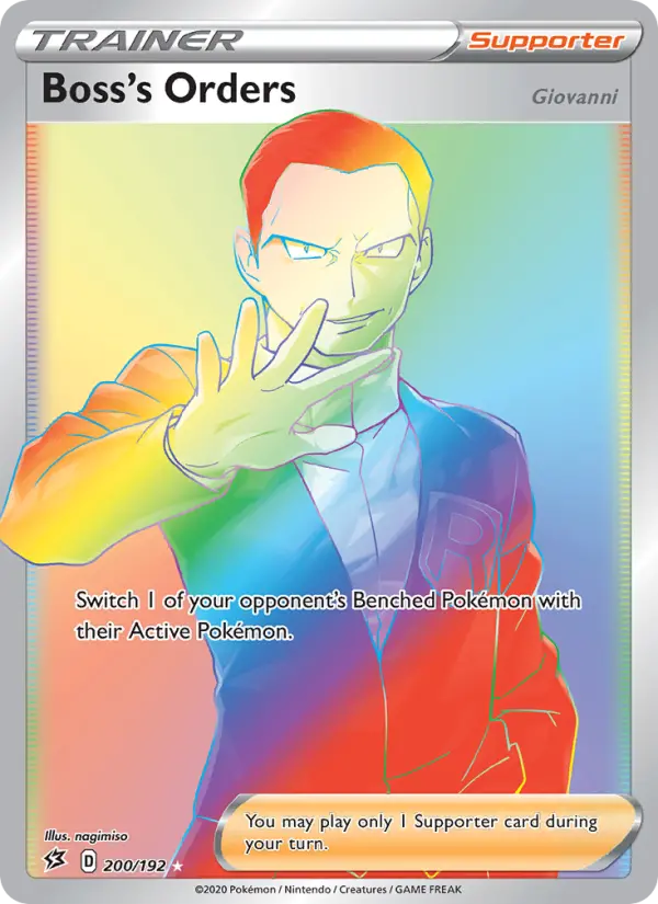 Boss's Orders (Giovanni) Pokémon card