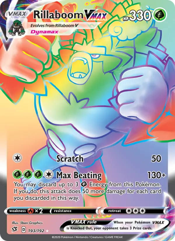 Rillaboom VMAX Pokémon card