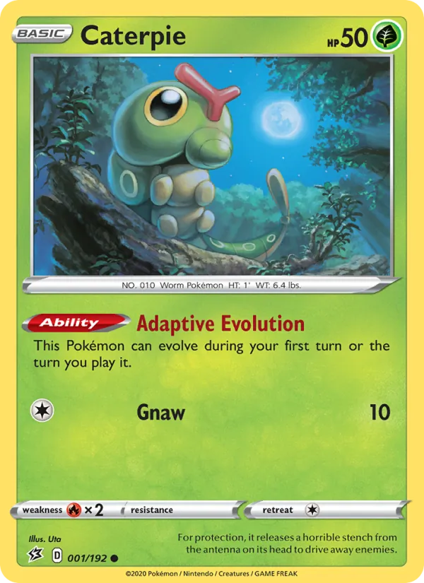 Caterpie Pokémon card