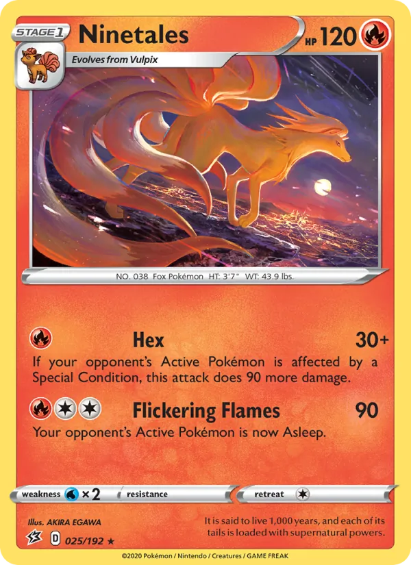 Ninetales Pokémon card