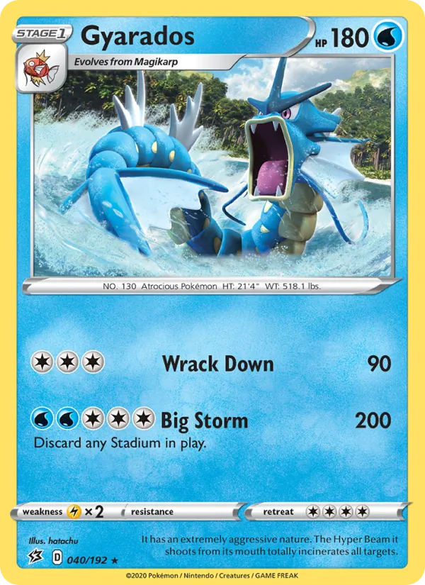 Gyarados Pokémon card