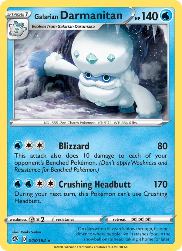 Galarian Darmanitan Pokémon card