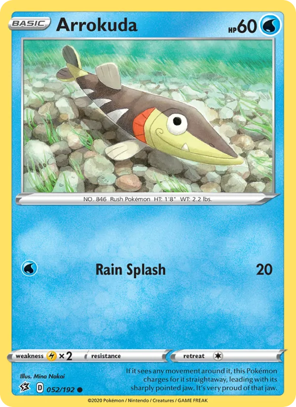 Arrokuda Pokémon card