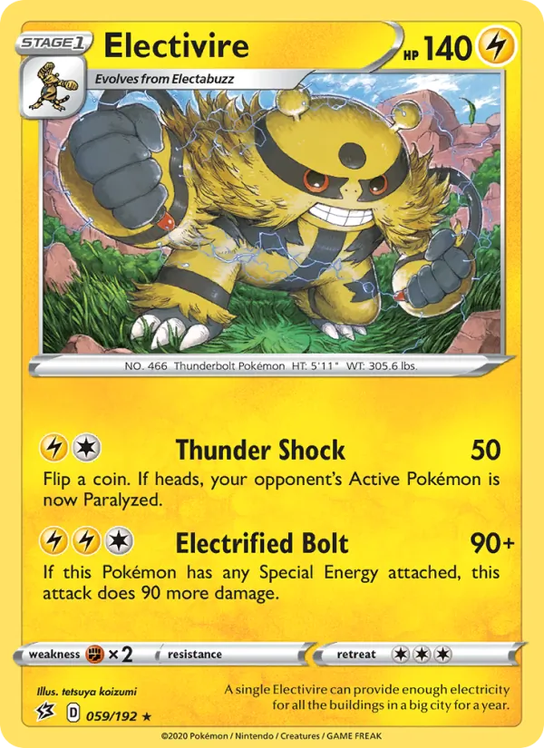 Electivire Pokémon card