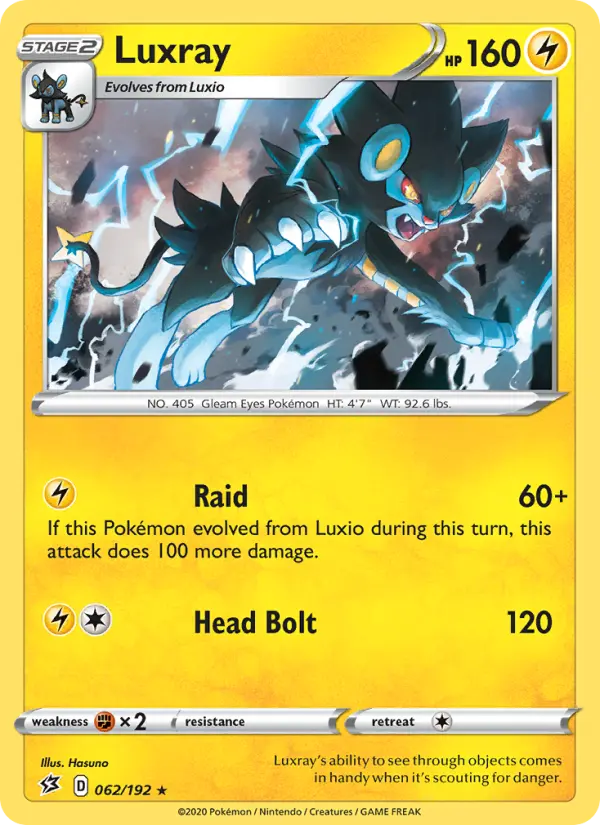 Luxray Pokémon card