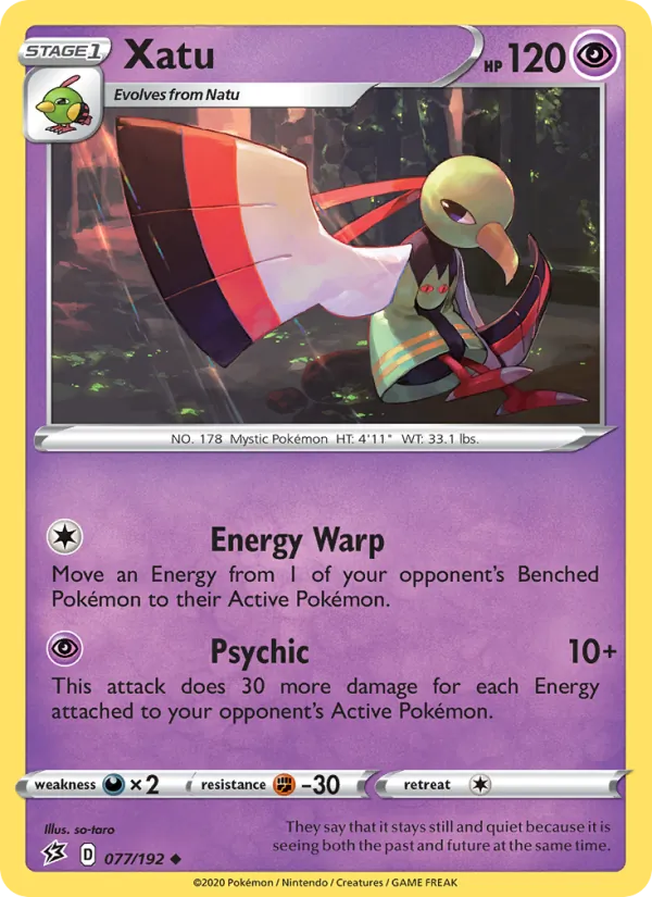 Xatu Pokémon card