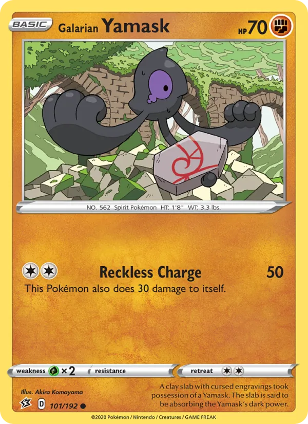 Galarian Yamask Pokémon card