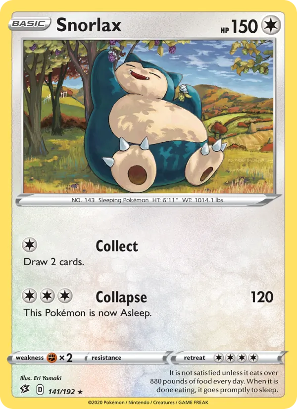 Snorlax Pokémon card