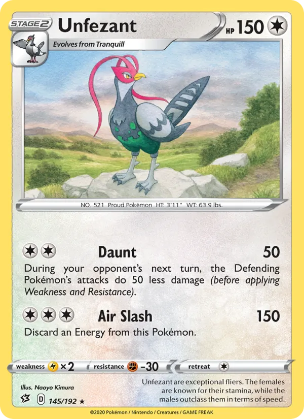 Unfezant card