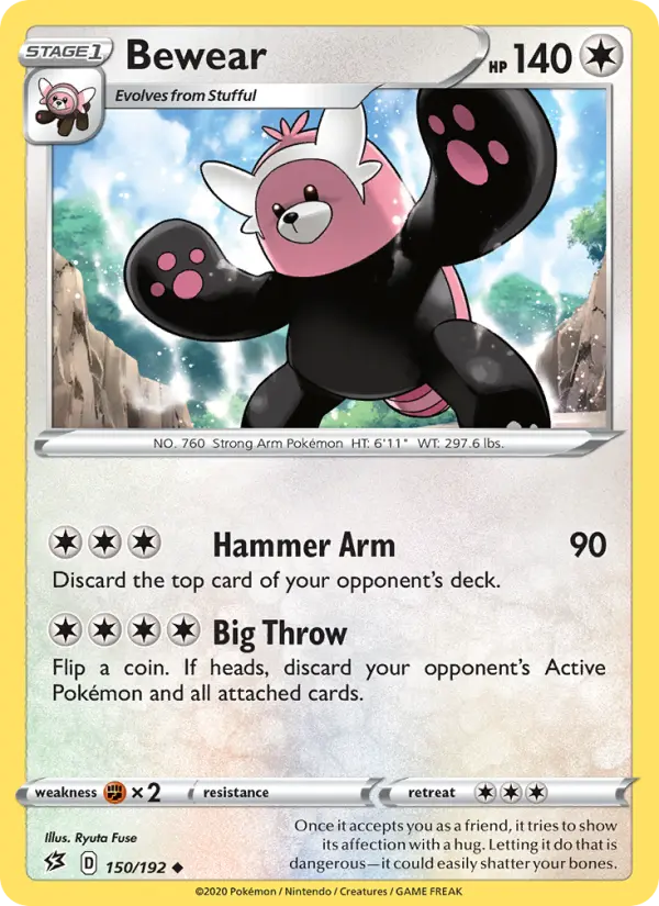 Bewear Pokémon card
