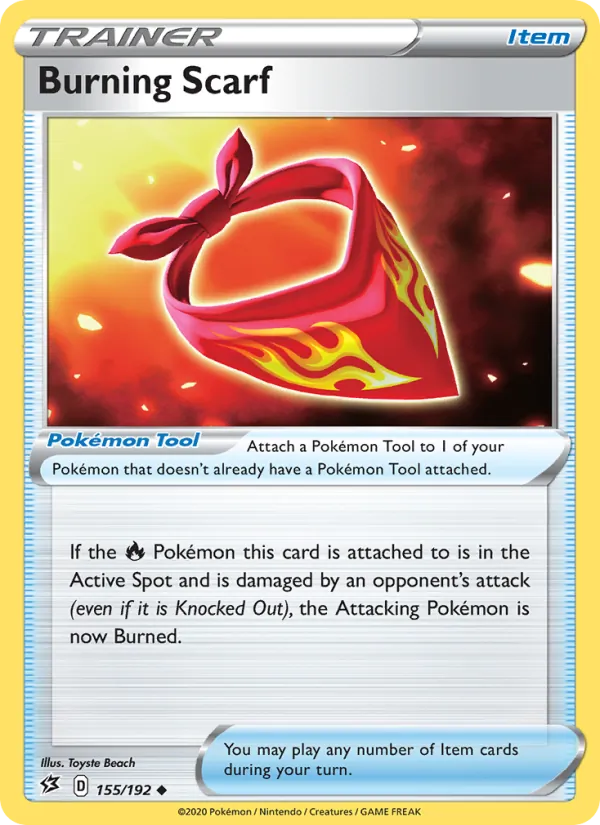 Burning Scarf card