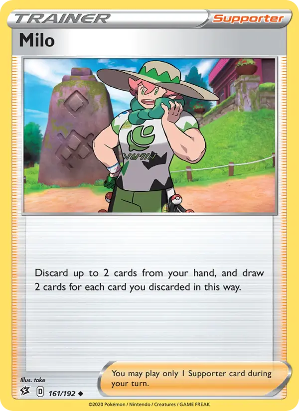 Milo Pokémon card