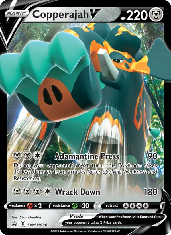 Copperajah V Pokémon card