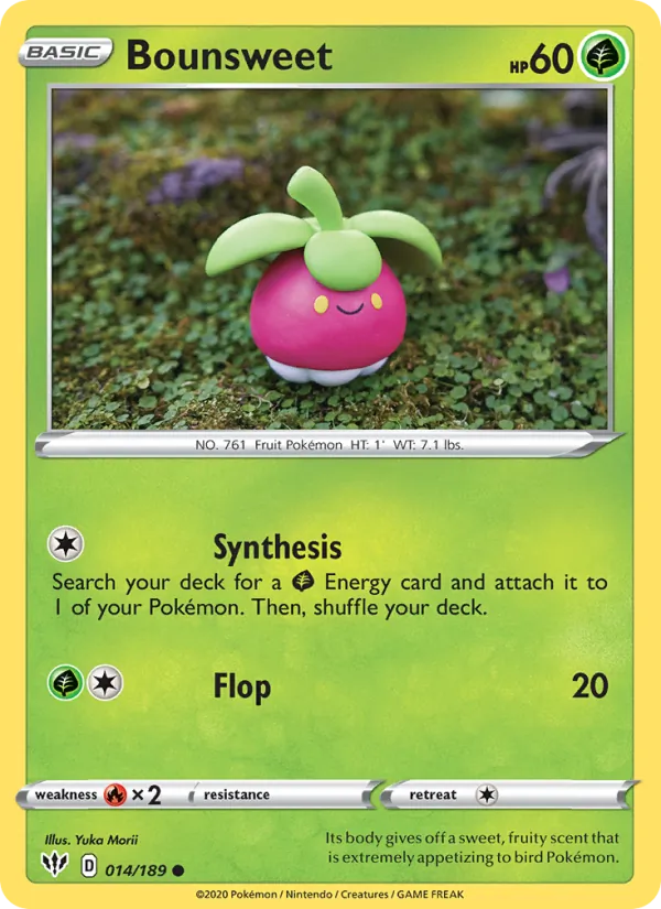 Bounsweet Pokémon card