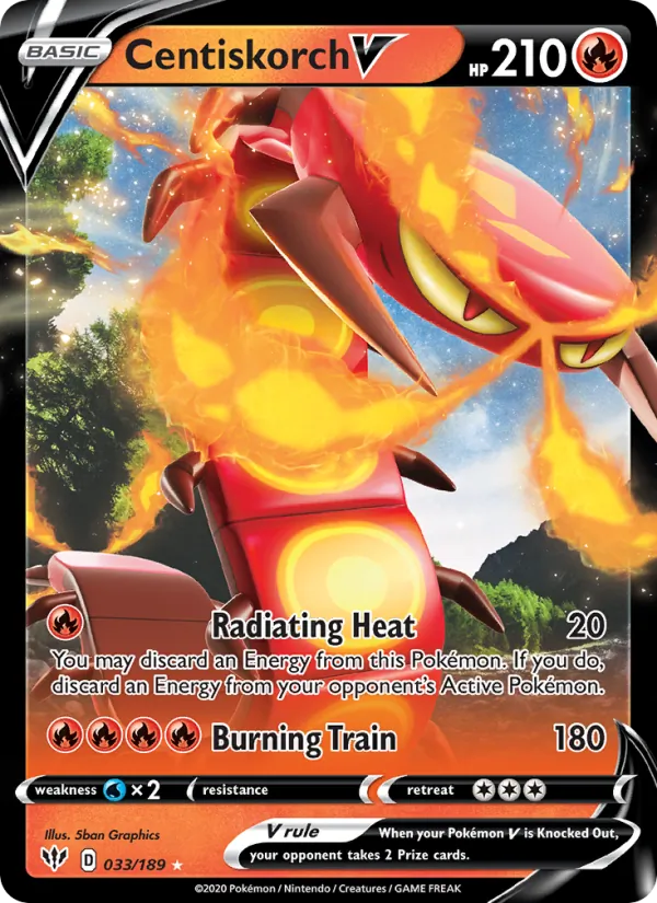Centiskorch V Pokémon card