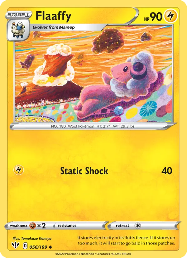 Flaaffy Pokémon card