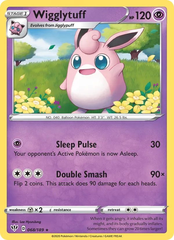Wigglytuff Pokémon card