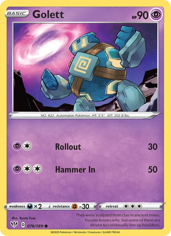 Golett Pokémon card