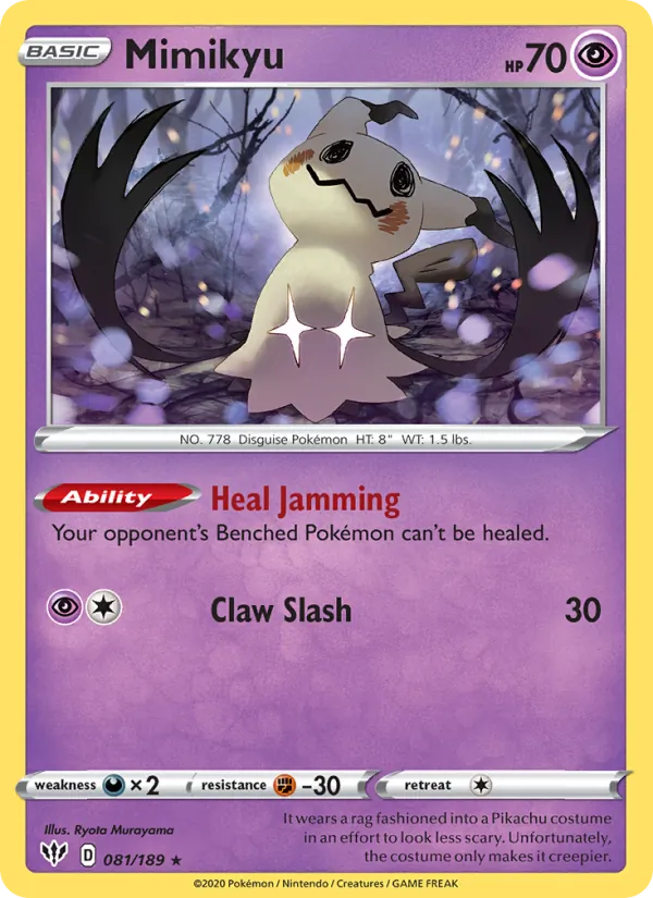 Mimikyu Pokémon card
