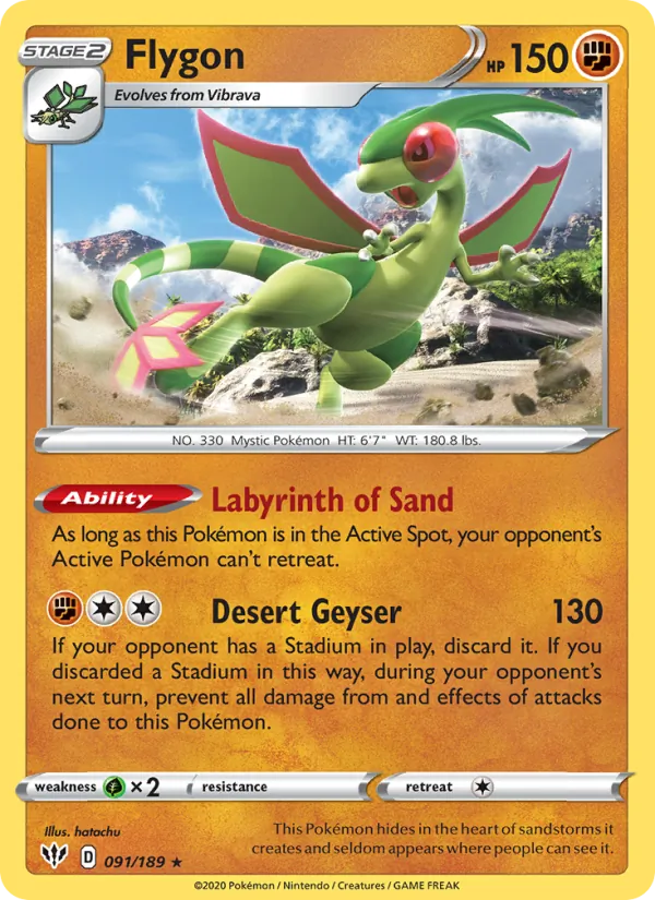 Flygon Pokémon card