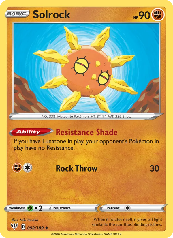 Solrock card