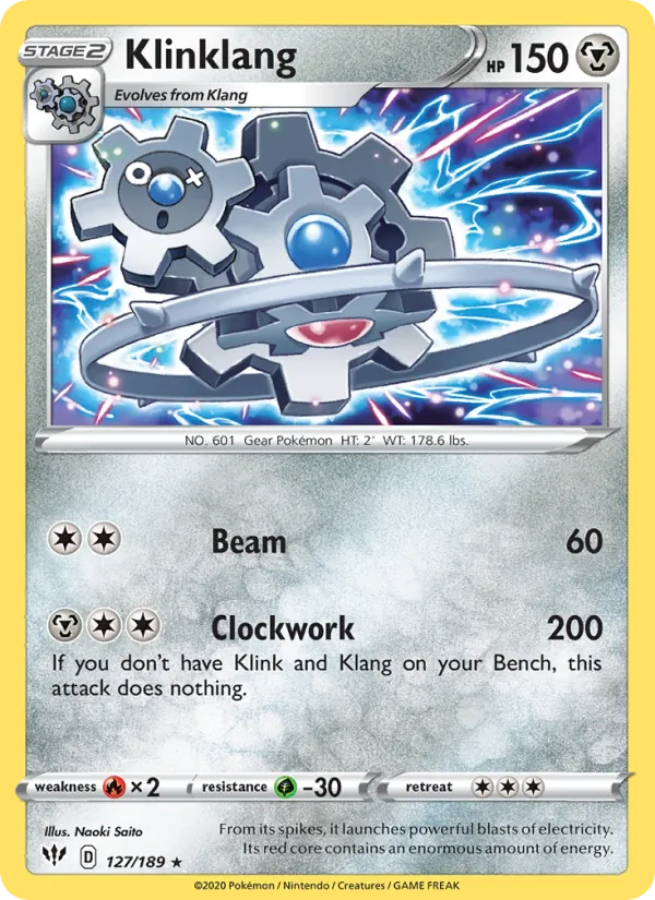 Klinklang Pokémon card