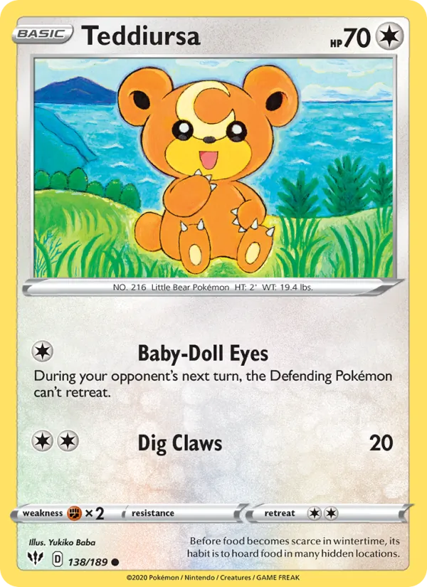 Teddiursa card