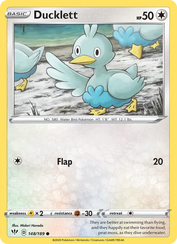 Ducklett Pokémon card