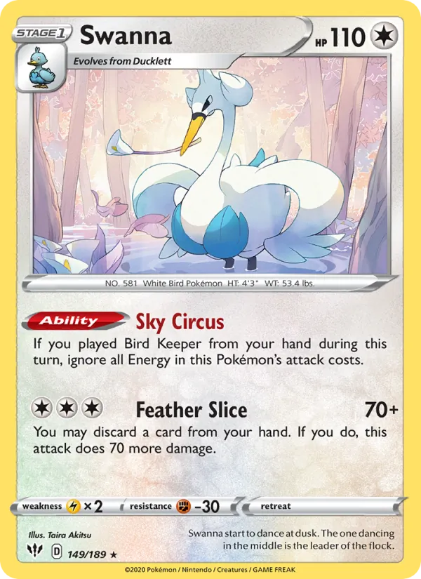 Swanna card