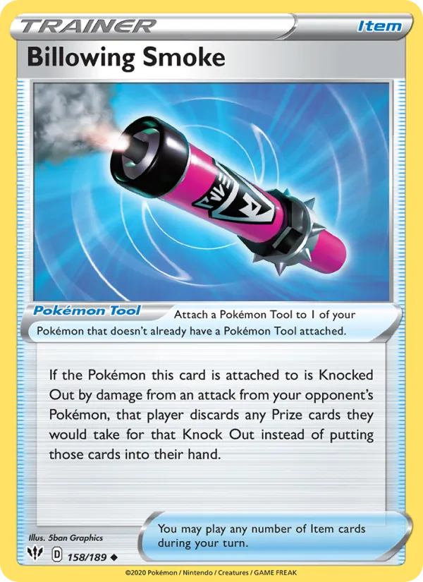 Billowing Smoke card