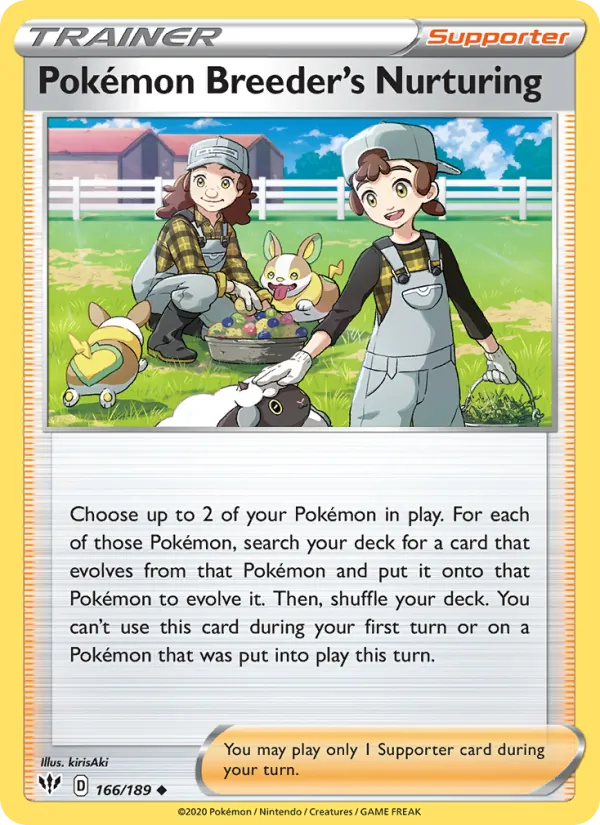 Pokémon Breeder's Nurturing card