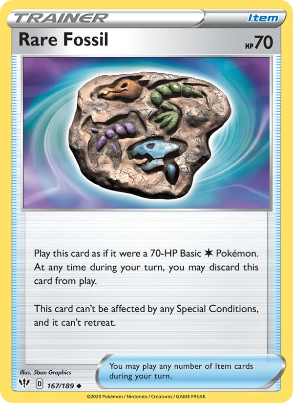 Rare Fossil card