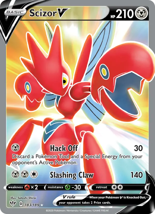 Scizor V Pokémon card
