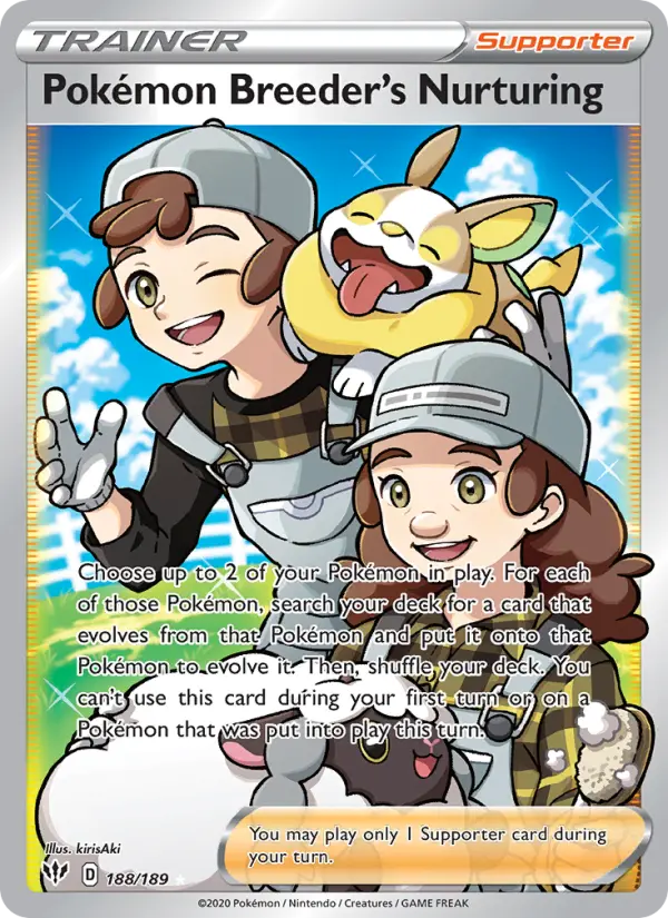 Pokémon Breeder's Nurturing Pokémon card