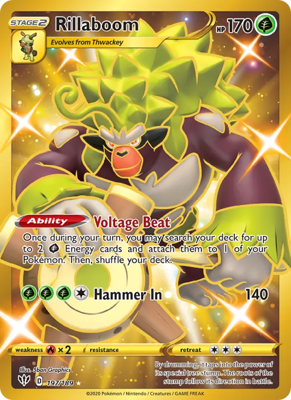 Rillaboom Pokémon card