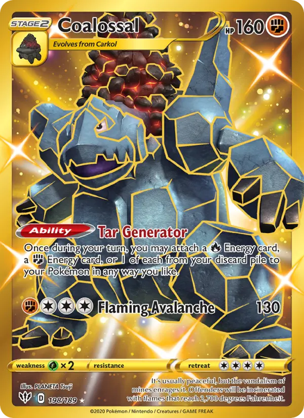 Coalossal Pokémon card
