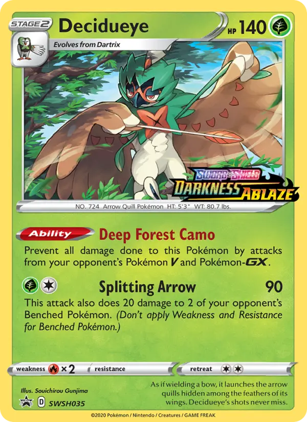 Decidueye Pokémon card