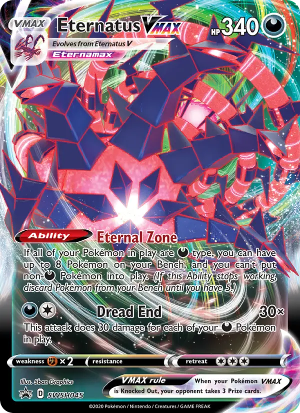 Eternatus V Pokémon card