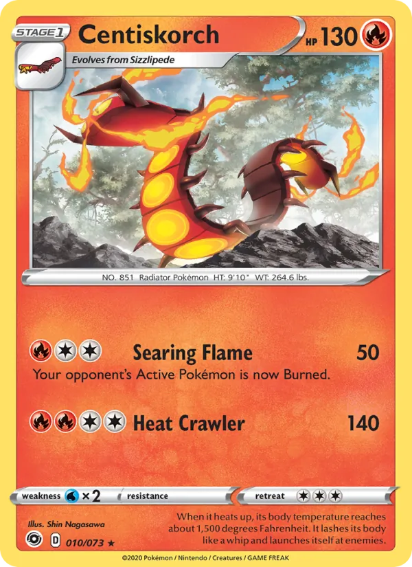 Centiskorch Pokémon card