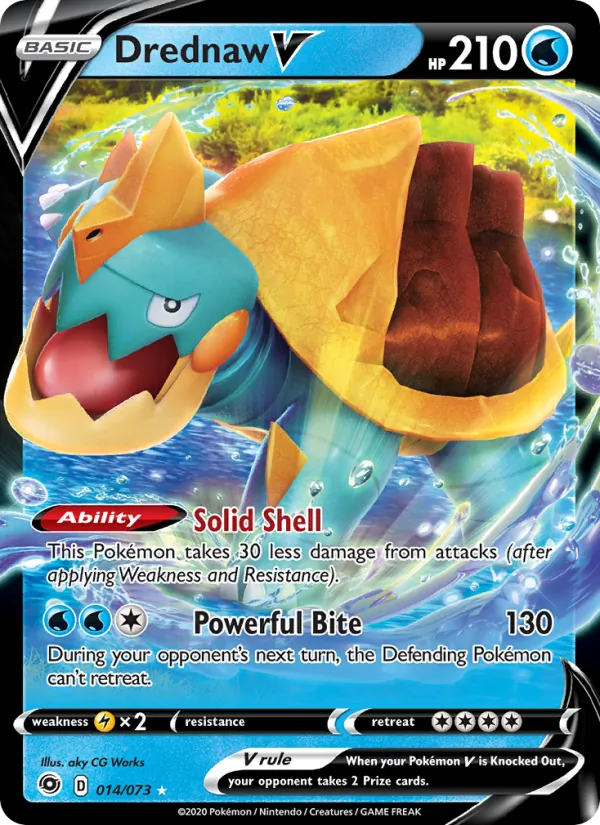 Drednaw V Pokémon card